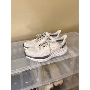 Hoka Clifton 8 Grey/White Men's 9.5